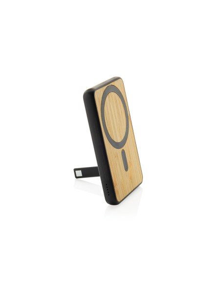 Powerbank magnetica da 5.000 mah 5W Zen in bambù e rPlastica